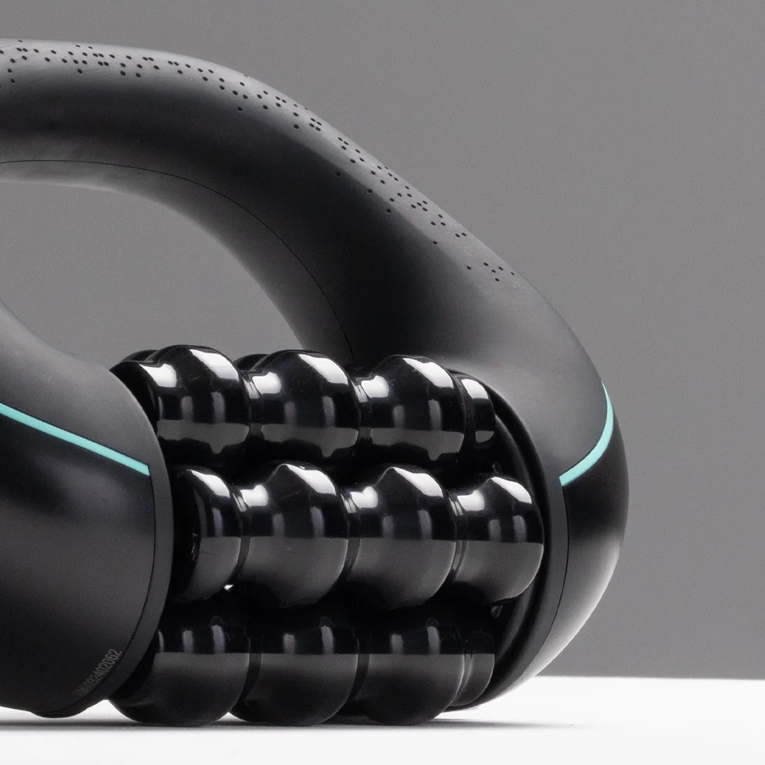 Mini masseur à percussion roulante – Massage complet du corps, récupération musculaire + Casque Bluetooth