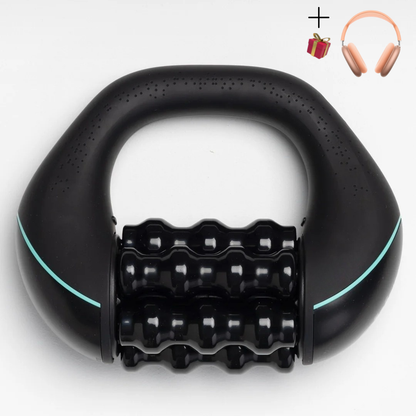Mini masseur à percussion roulante – Massage complet du corps, récupération musculaire + Casque Bluetooth