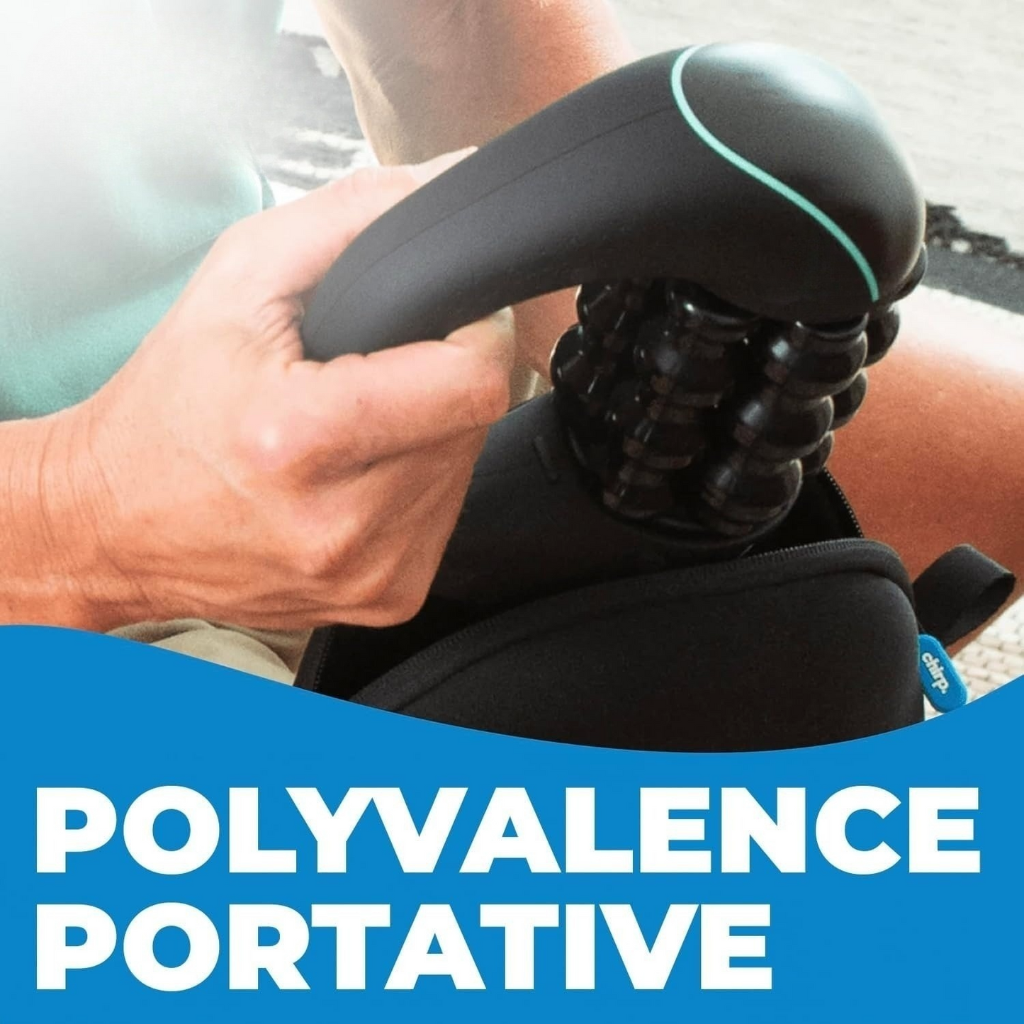 Mini masseur à percussion roulante – Massage complet du corps, récupération musculaire + Casque Bluetooth