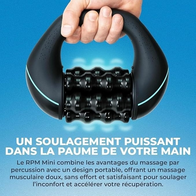 Mini masseur à percussion roulante – Massage complet du corps, récupération musculaire + Casque Bluetooth