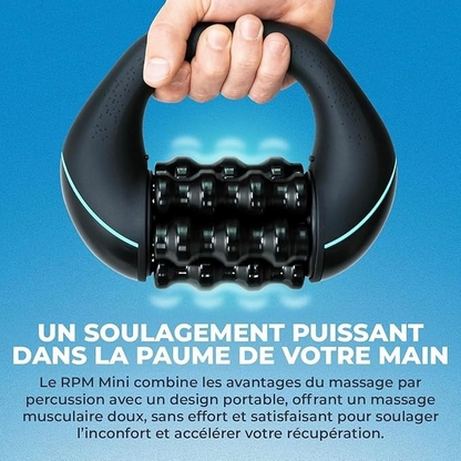 Mini masseur à percussion roulante – Massage complet du corps, récupération musculaire + Casque Bluetooth